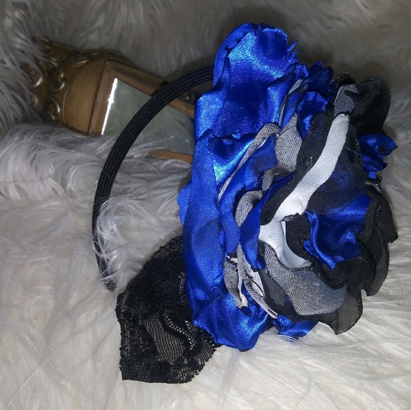 Bluelivesmatter handmade headband - Picture 2 of 4